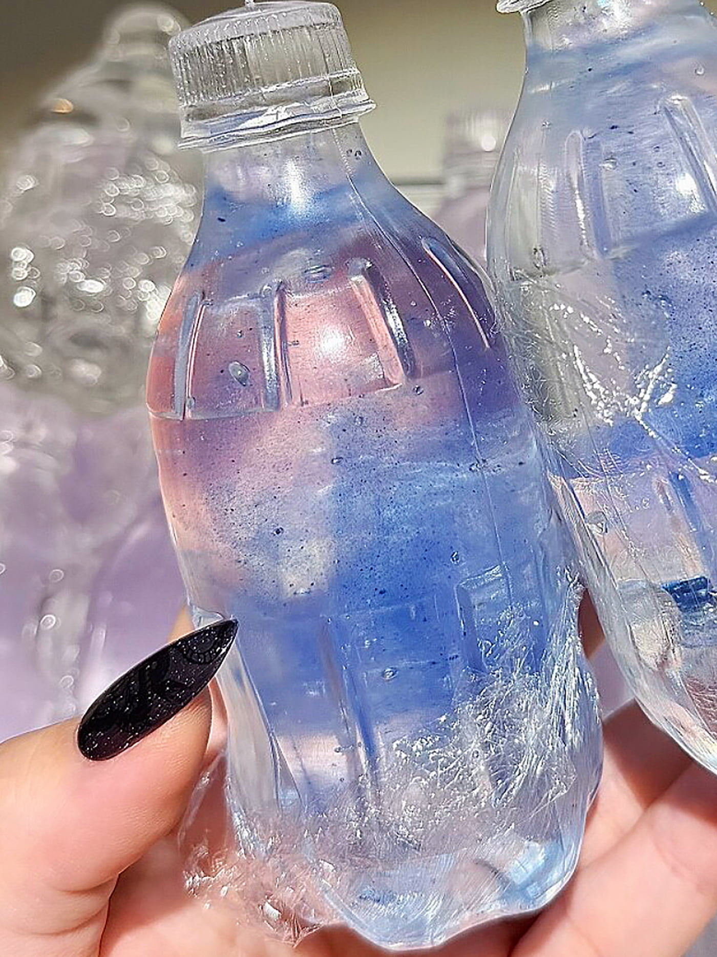 Soda Bottle Stress Ball - Water Bottle Squeeze Ball for ASMR Sensory Relief, Adult Anti-Stress Fidget Gadget for Desk & Travel