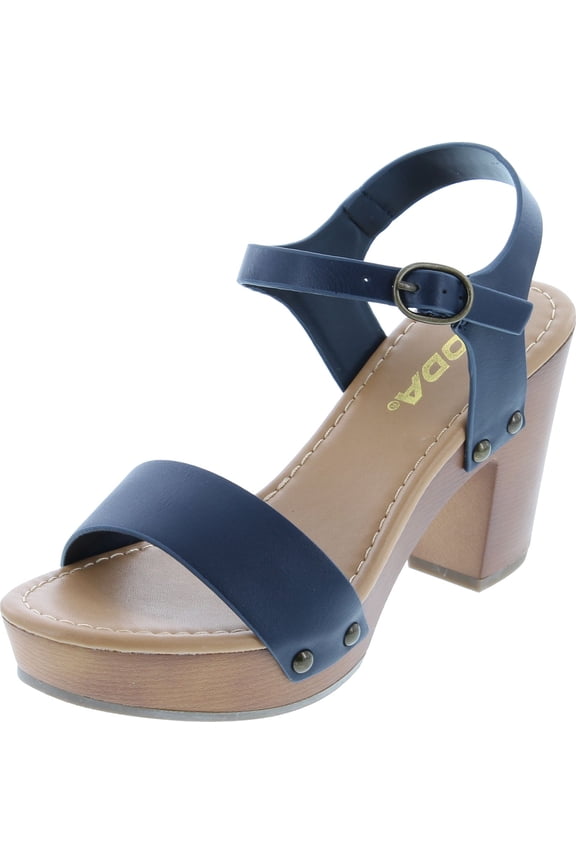 CHIVAS ~ Women's Bold Buckles Studded Wedge Sandal
