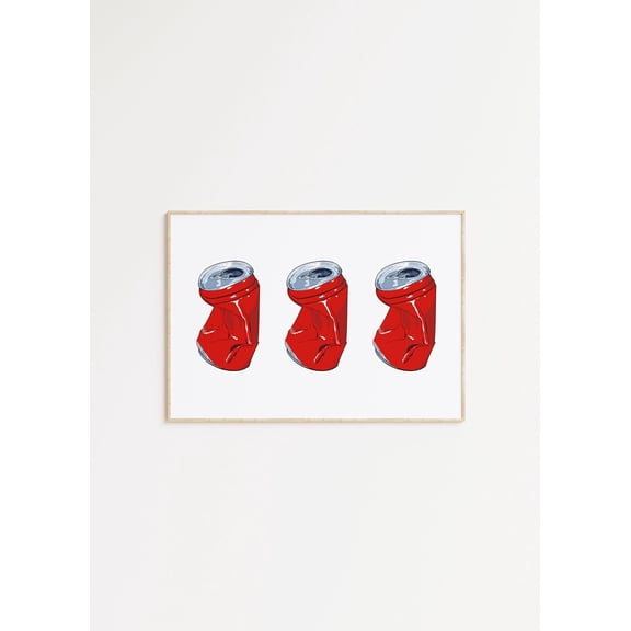 Soda Can Art Poster Preppy Kitchen Wall Decor Poster Decor For Living Room Bedroom, Stretched Canvas Size 12x18 F03.1.14l1944