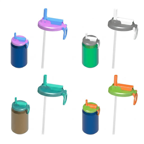 Soda Can Cover, 4pcs Reusable Straw Toppers Spill Proof Multicolor Soda Can Lids Protective Beverage Caps To Keep Carbonation For Outdoor Picnics Camping And Daily Travel