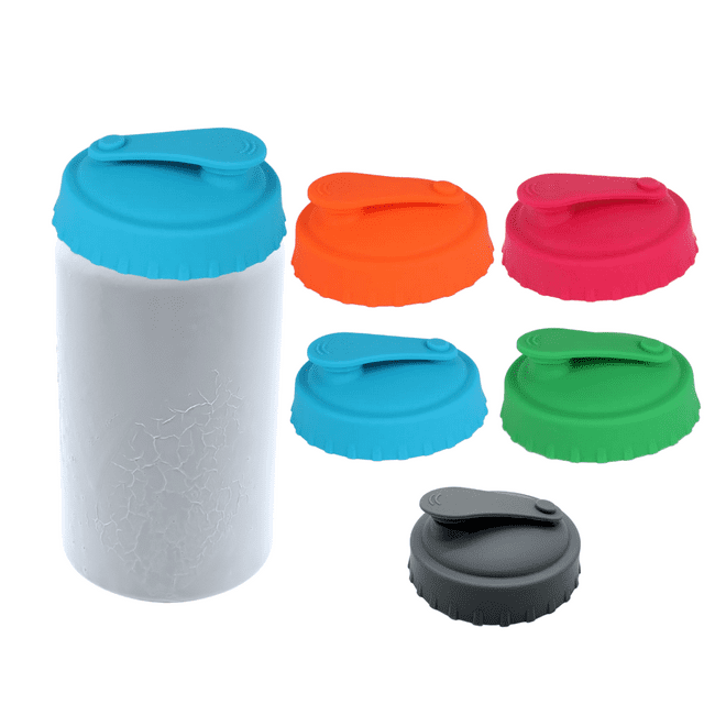Soda Can Cover Lids, Silicone Reusable Set 5, Can Protector Lid Fits