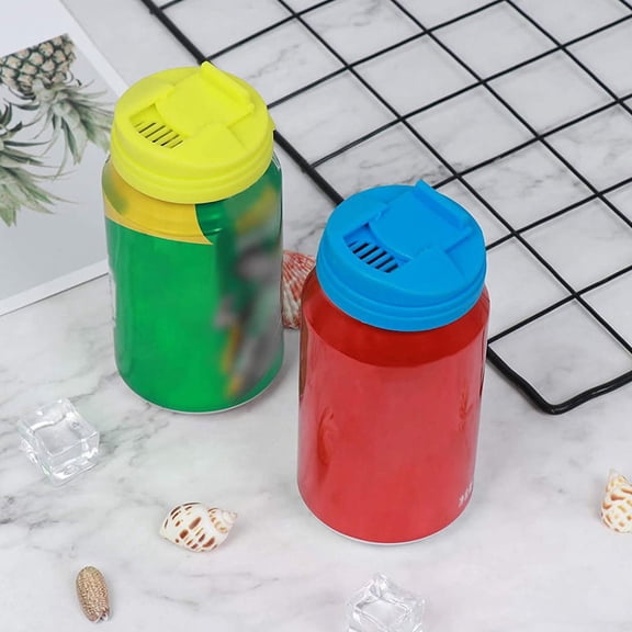 Soda Can Covers Leakproof for Carbonated Water or Soft Drink 4 Pack