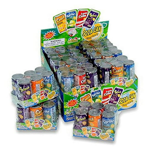 Soda Can Fizzy Candy Count 12 - Sugar Candy / Grab Varieties & Flavors