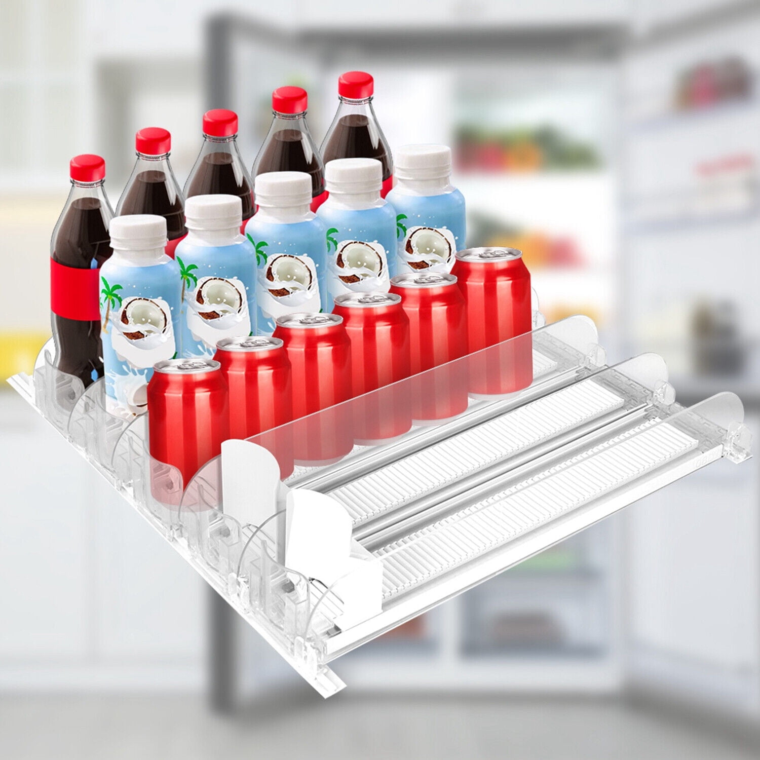 Soda Can Organizer Drink Dispenser Fridge Automatic Pusher Glide ...