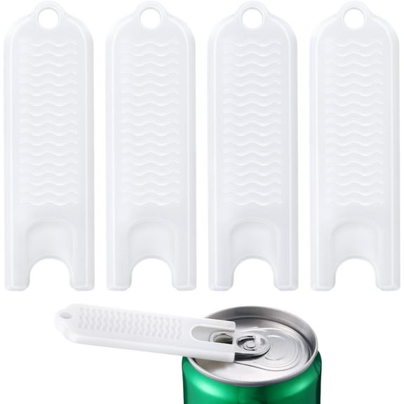 Soda Can Tab Opener Compact Beer Can Pop Puller Tab Lifter for Long Nails Joint Pain and Arthritis, Party Essential Tool, 4 Pack