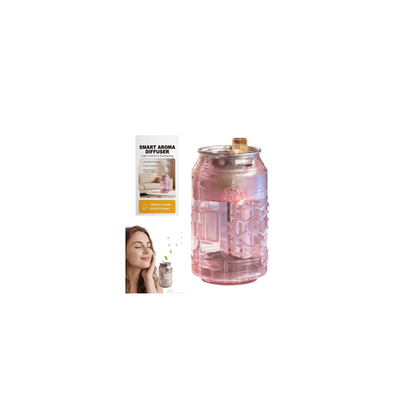 Soda Can Waterless Essential Oil Diffuser, Novelty Can Shape Aromatherapy Waterless Oil Diffuser with Colorful Light, USB Rechargable Soda Cans Aroma Diffusers Mini Air Freshener(No Oils)