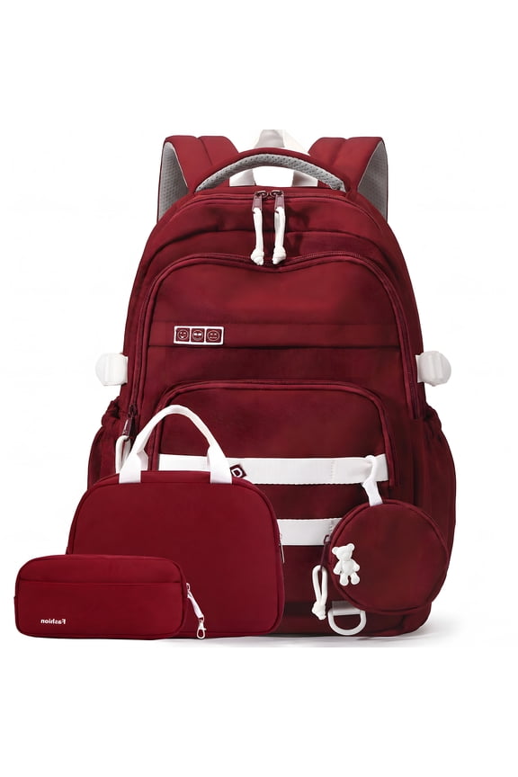 School Backpack Set with Lightweight Water Resistant Bookbag