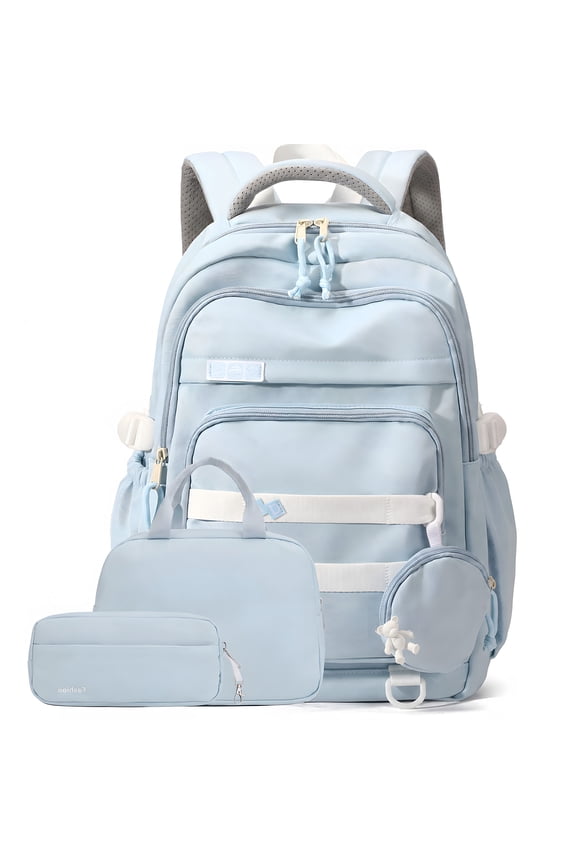 School Backpack Set with Lightweight Water Resistant Bookbag