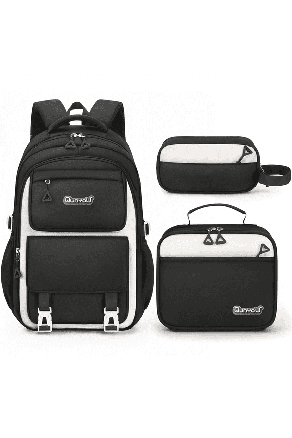 3PCS Kids Backpack Set Water Resistant School Bookbag for Girls with Lunch Bag & Pencil Case
