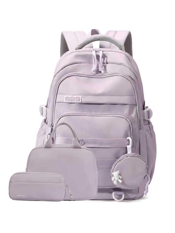 School Backpack Set with Lightweight Water Resistant Bookbag