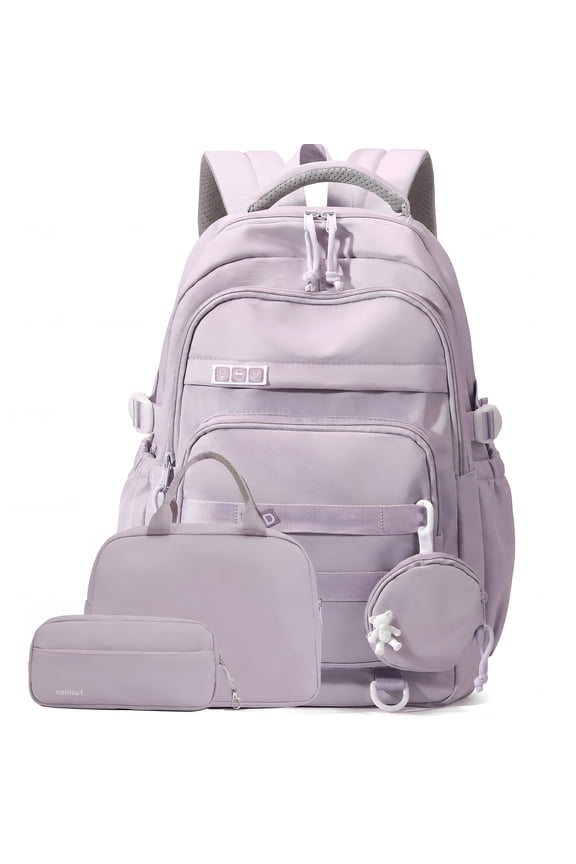 School Backpack Set with Lightweight Water Resistant Bookbag