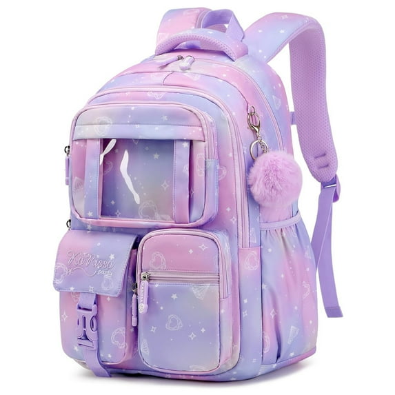 Soda Candy Backpack School Bookbags for Middle School Students Book Bag School Kawaii Ita Backpacks, Purple