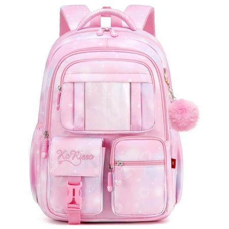 Soda Candy Backpacks for Girls Kawaii Ita Kids Backpack Water Resistant Lightweigt Students Bookbag for Elementary Primary Middle School, Pink