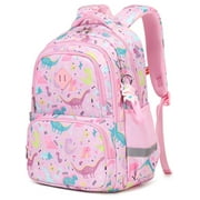Soda Candy Backpacks Kawaii Printed Bookbags, Lightweight School Backpack, Waterproof Backpacks, Pink Dinosaur