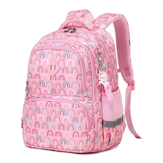 Soda Candy Backpacks Kawaii Printed Bookbags, Lightweight School Backpack, Waterproof Backpacks, Pink Rainbow