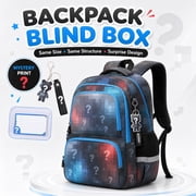 Random Style Kids School Backpack, Lightweight Water Resistant Bookbag Mystery Box with Ergonomic Straps, Ideal Back to School Gift
