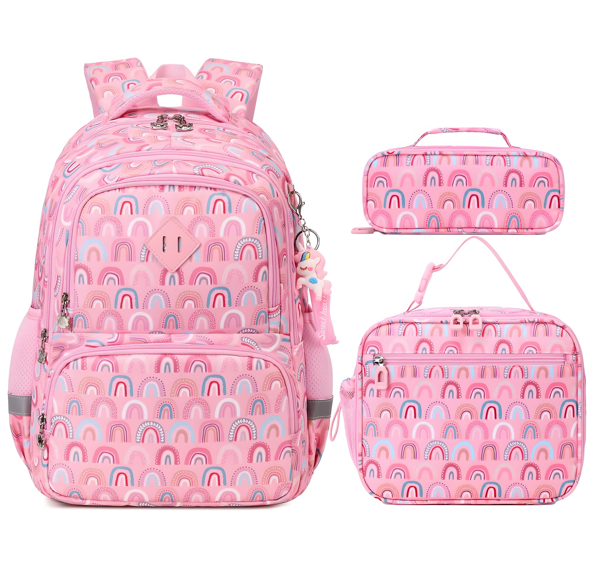Soda Backpack Invention Soda Candy Backpack Set Kawaii Printed 3Pcs Backpacks Lightweight ...