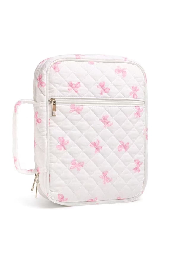 Handbags for Women Quilted Bible Cover Case Large Bible Bags Organizer Carrying Case for Girls Bible Study Supplies Accessories Christian Gifts for Women