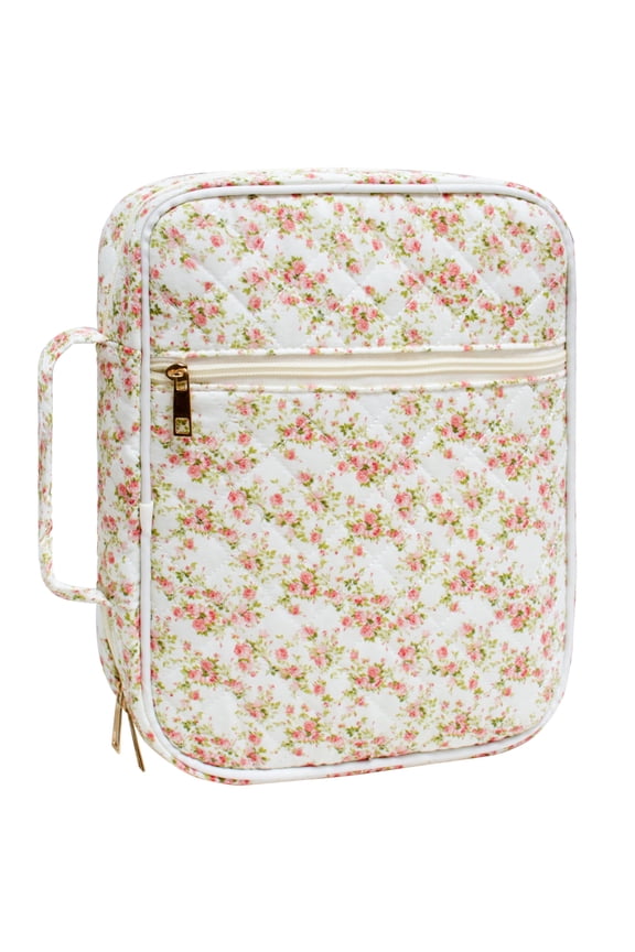 Handbags for Women Quilted Bible Cover Case Large Bible Bags Organizer Carrying Case for Girls Bible Study Supplies Accessories Christian Gifts for Women
