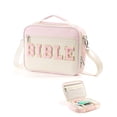 thumbnail image 1 of Soda Candy Bible Cover Case for Women, Large Chenille Letter Bible Bag with Shoulder Strap Bible Carrying Tote Bags for Bible Study Accessories, for Women Lady, 1 of 7