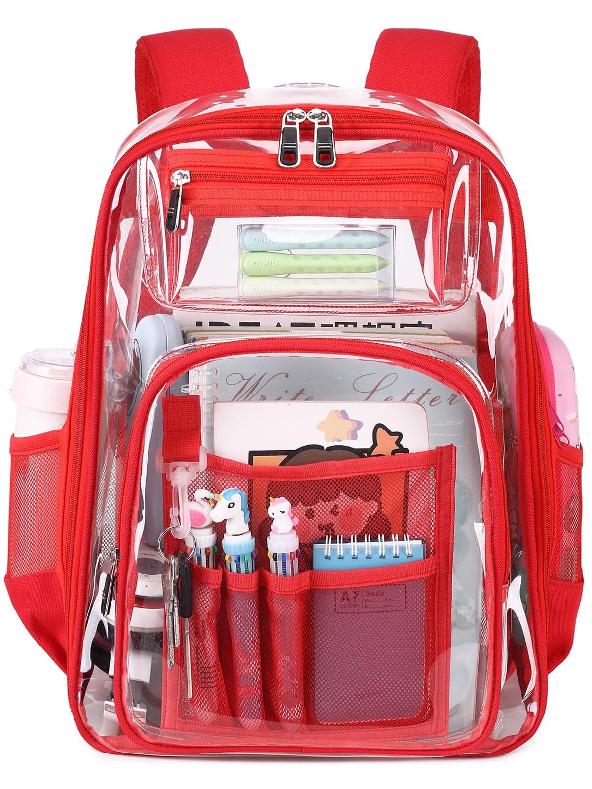 Soda Candy Clear Backpack Heavy Duty TPU Transparent Backpack Stadium ...