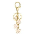 thumbnail image 1 of Soda Candy Initial Keychain Flower Keyring for Key Cute Letter Bag Charms for Handbag Backpack, Pink, A, 1 of 6