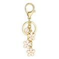 thumbnail image 1 of Soda Candy Initial Keychain Flower Keyring for Key Cute Letter Bag Charms for Handbag Backpack, Pink, J, 1 of 6