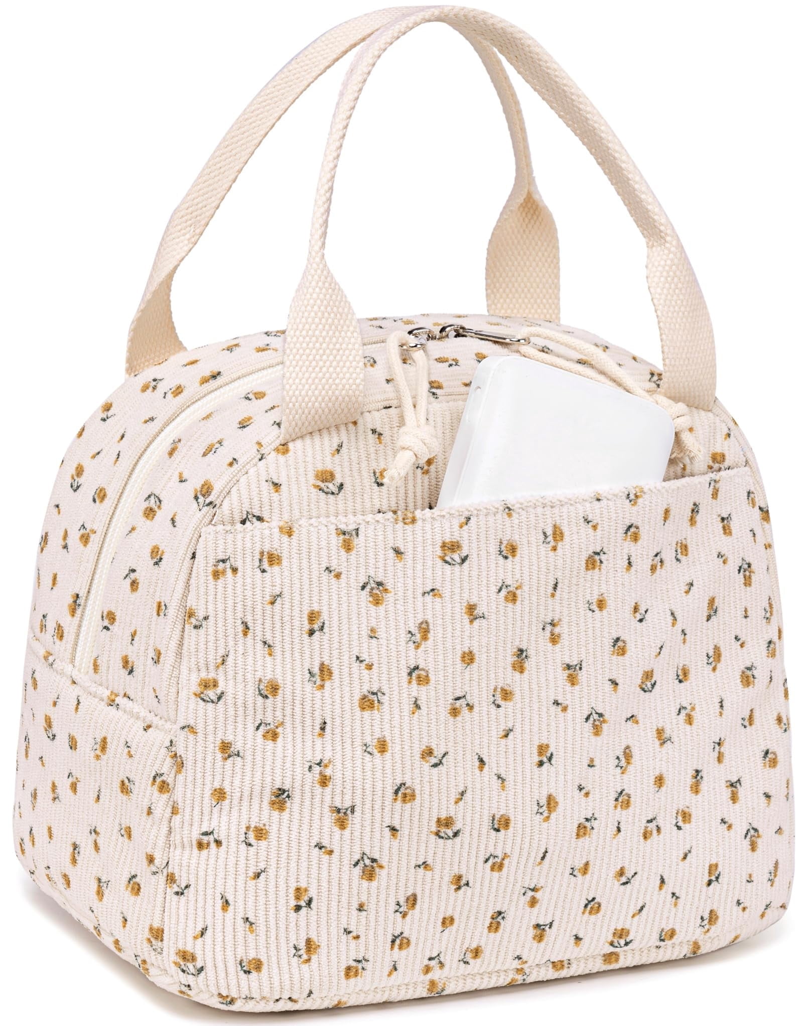 Soda Candy Lunch Bag for Women Men Cute Corduroy Lunch Tote Bags ...