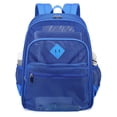 thumbnail image 1 of Soda Candy Mesh Backpack Heavy Duty See Through School Backpacks Transparent Bookbag Semi-Transparent Net Book Bags for Swimming, Beach, Sports, Work, Travel, Blue, 1 of 6