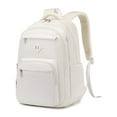 thumbnail image 1 of Soda Candy School Backpack Lightweight Bookbag Backpack with Luggage Strap, White, 1 of 8