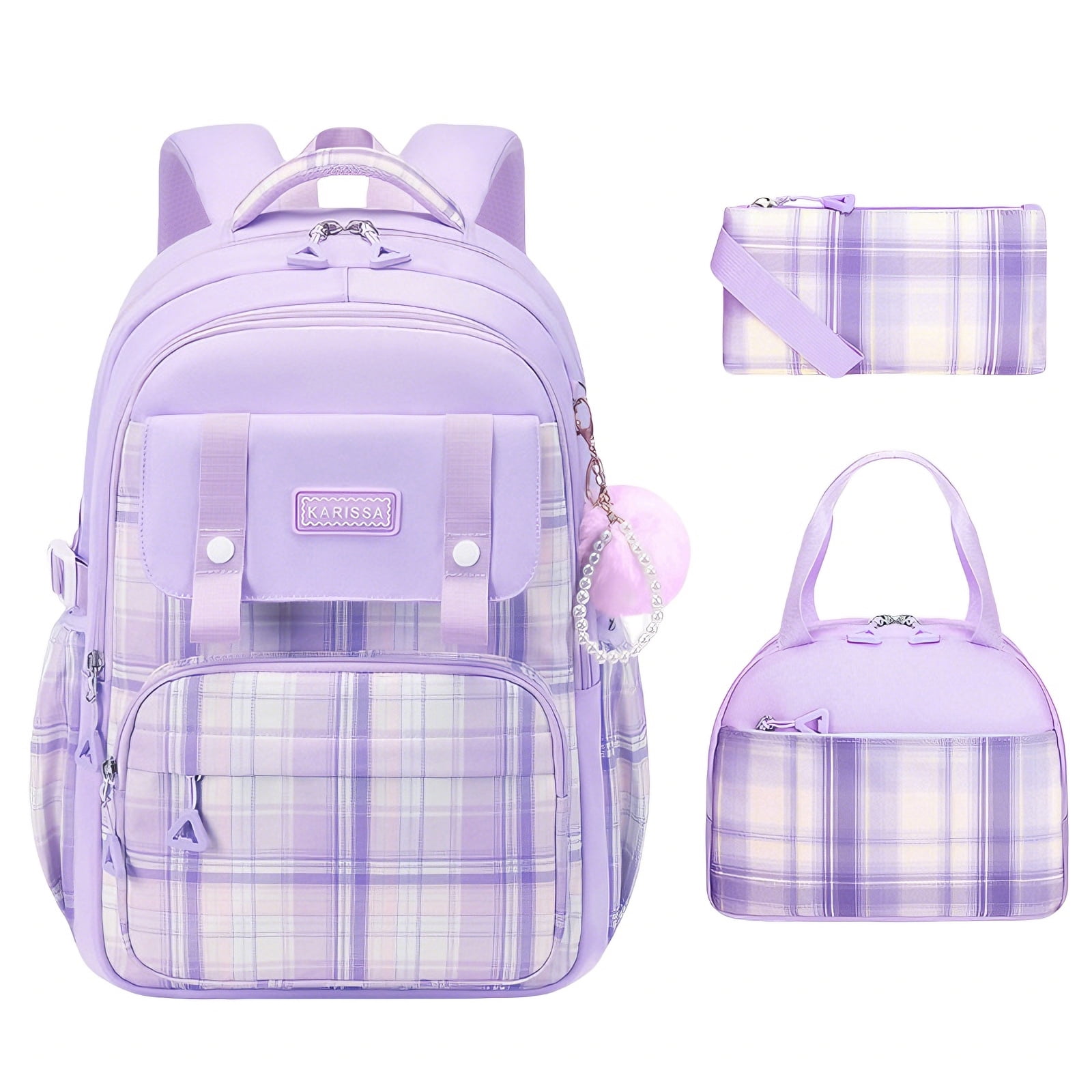 Soda Candy 3 Pcs Girls Backpack Set with Lunch Bag Pencil Case ...