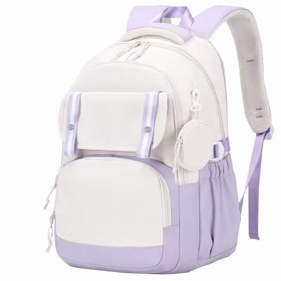 Soda Candy Backpack for School Lightweight Water Resistant Large College Bookbag with Breathable Padded Shoulder Straps and Coin Purse
