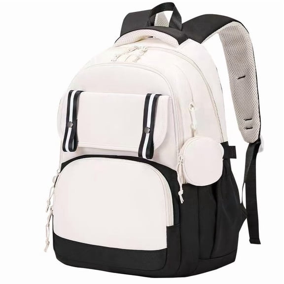 Soda Candy Backpack for School Lightweight Water Resistant Large College Bookbag with Breathable Padded Shoulder Straps and Coin Purse