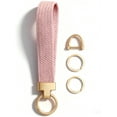 thumbnail image 1 of Soda Candy Stretchy Wristlet Keychain Cute Key Chain Anti-Drop Woven Wrist Lanyard for Car Keys with 3 Keyrings and D-ring for Women Men, 1 of 8