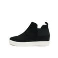 thumbnail image 1 of Soda Diana ~ Slip On Hidden Wedge Ankle Boot Fashion Sneaker with Elastic Gore Insets (7), 1 of 5