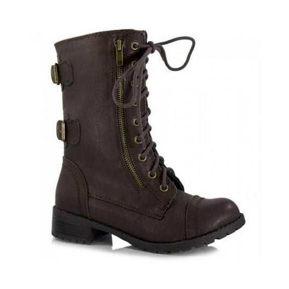 Soda Dome Mid Calf Height Women's Military / Combat Boots
