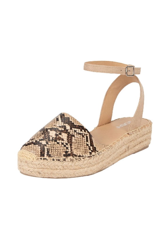 Fiesta Snake Casual Espadrilles Trim Rubber Sole Embellished Wedge Sandals (Snake Fiesta, 5.5)