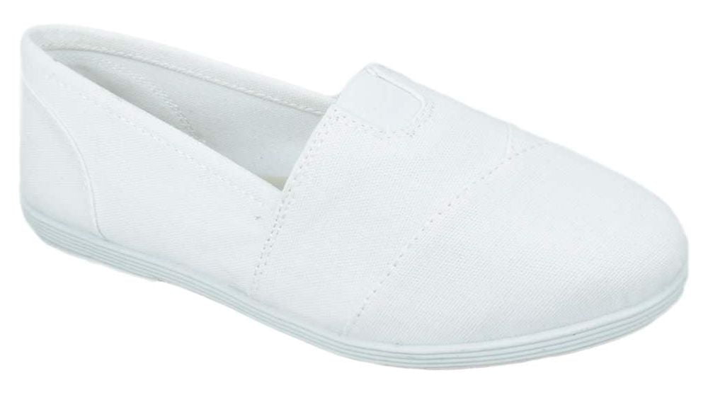 Soda Flat Women Shoes Linen Canvas Slip On Loafers Memory Foam Gel ...