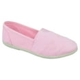 thumbnail image 1 of Soda Flat Women Shoes Linen Canvas Slip On Sneakers Loafers Memory Foam Gel Insoles Round Toe OBJI-S Light Pink 7.5, 1 of 2
