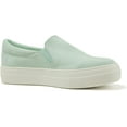 thumbnail image 1 of Soda Flat Women Shoes Slip On Loafers Casual Sneakers Memory Foam Insoles Hidden Platform / Flatform Round Toe HIKE-G Green Light Mint 7.5, 1 of 5