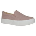 thumbnail image 1 of Soda Flat Women Shoes Slip On Loafers Casual Sneakers Memory Foam Insoles Hidden Platform / Flatform Round Toe HIKE-G PU Pink Mauve Cobra Snake 6.5, 1 of 3
