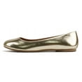 thumbnail image 1 of Soda Kreme Comfortable Basic Shoes Women Ballet Flat Round Toe Gel Insole Gold 7, 1 of 5
