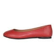 thumbnail image 1 of Soda Kreme Comfortable Basic Shoes Women Ballet Flat Round Toe Gel Insole Red PU 8, 1 of 5