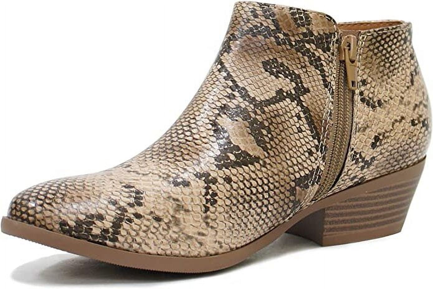 Soda Mug Women's Python Low Cut Pointed Closed Toe Rubber Sole Block ...