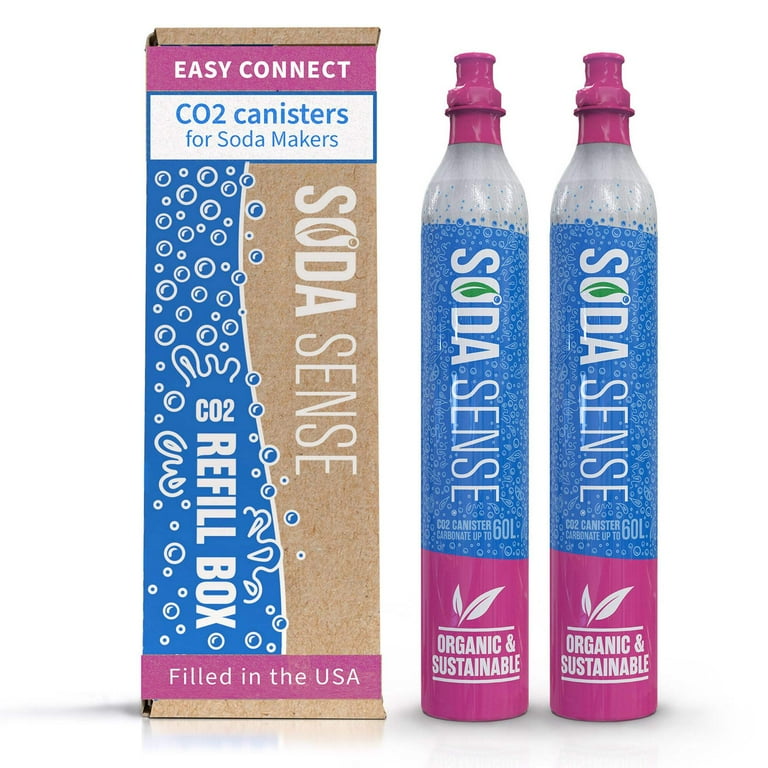Soda Sense Easy Connect 60L CO2 Exchange Canister – 2 Pack