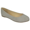 thumbnail image 1 of Soda Shoes Comfortable Women Ballet Casual Flat Round Toe Memory Gel Insole Memory Foam Loafers KREME-S Taupe Gray Nubuck 8.5, 1 of 2