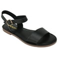 thumbnail image 1 of Soda Shoes Women Basic Gladiator Sandals Ankle Strap Open Toe BIGBOSS-S Black 5.5, 1 of 2