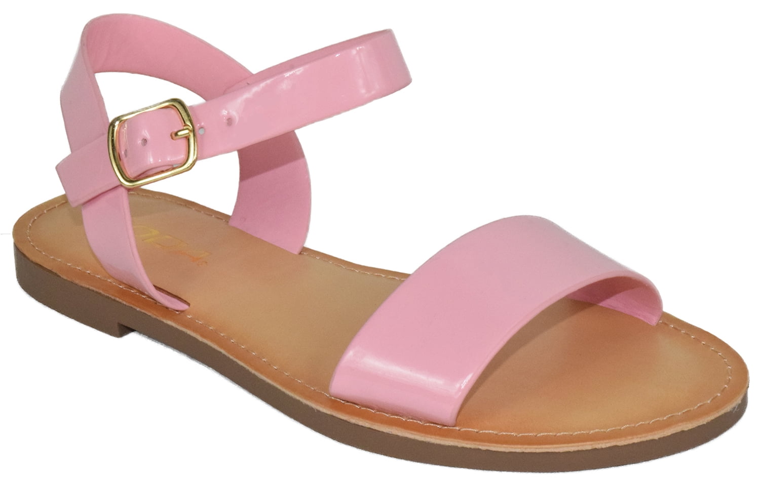 City Classified Shoes Women Plain Basic Gladiator Sandals Ankle Strap  WINNIE-S orange 9 - Walmart.com