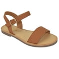 thumbnail image 1 of Soda Shoes Women Basic Gladiator Sandals Ankle Strap Open Toe BIGBOSS-S Tan Brown 6.5, 1 of 2