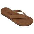 thumbnail image 1 of Soda Shoes Women Flip Flops Basic Plain Slippers Thongs Sandals Strap Casual Beach ELLA-S Tan Brown 8.5, 1 of 2